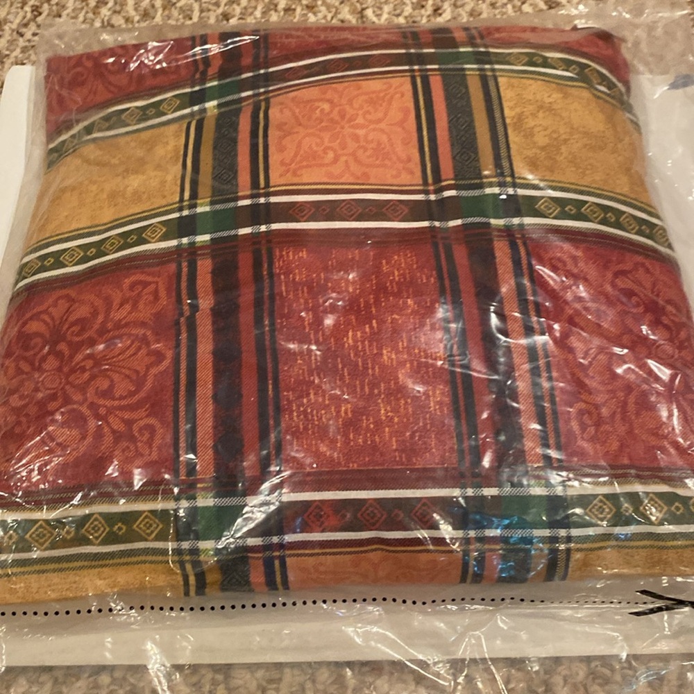 NWOT Plaid Throw Pillow
